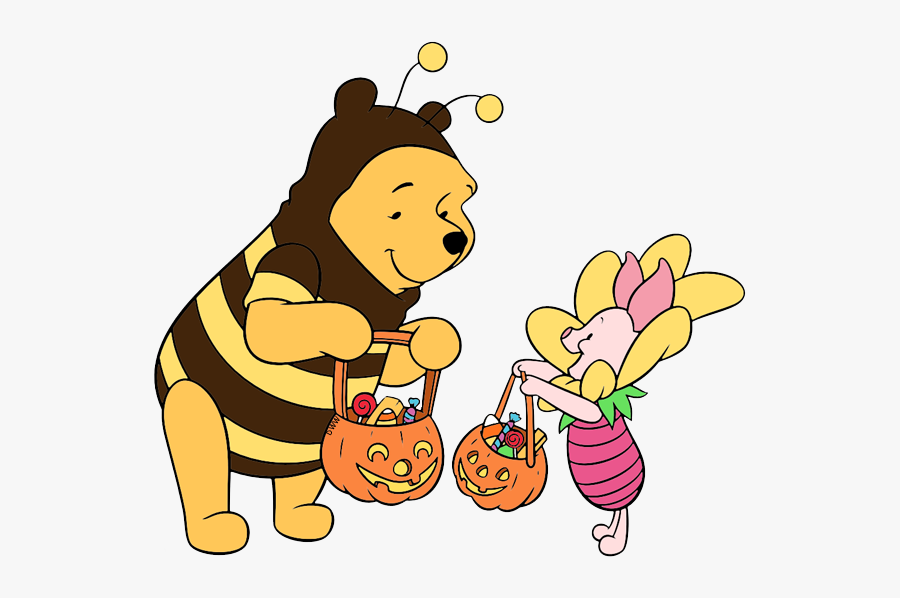 Pooh And Piglet Halloween, Transparent Clipart