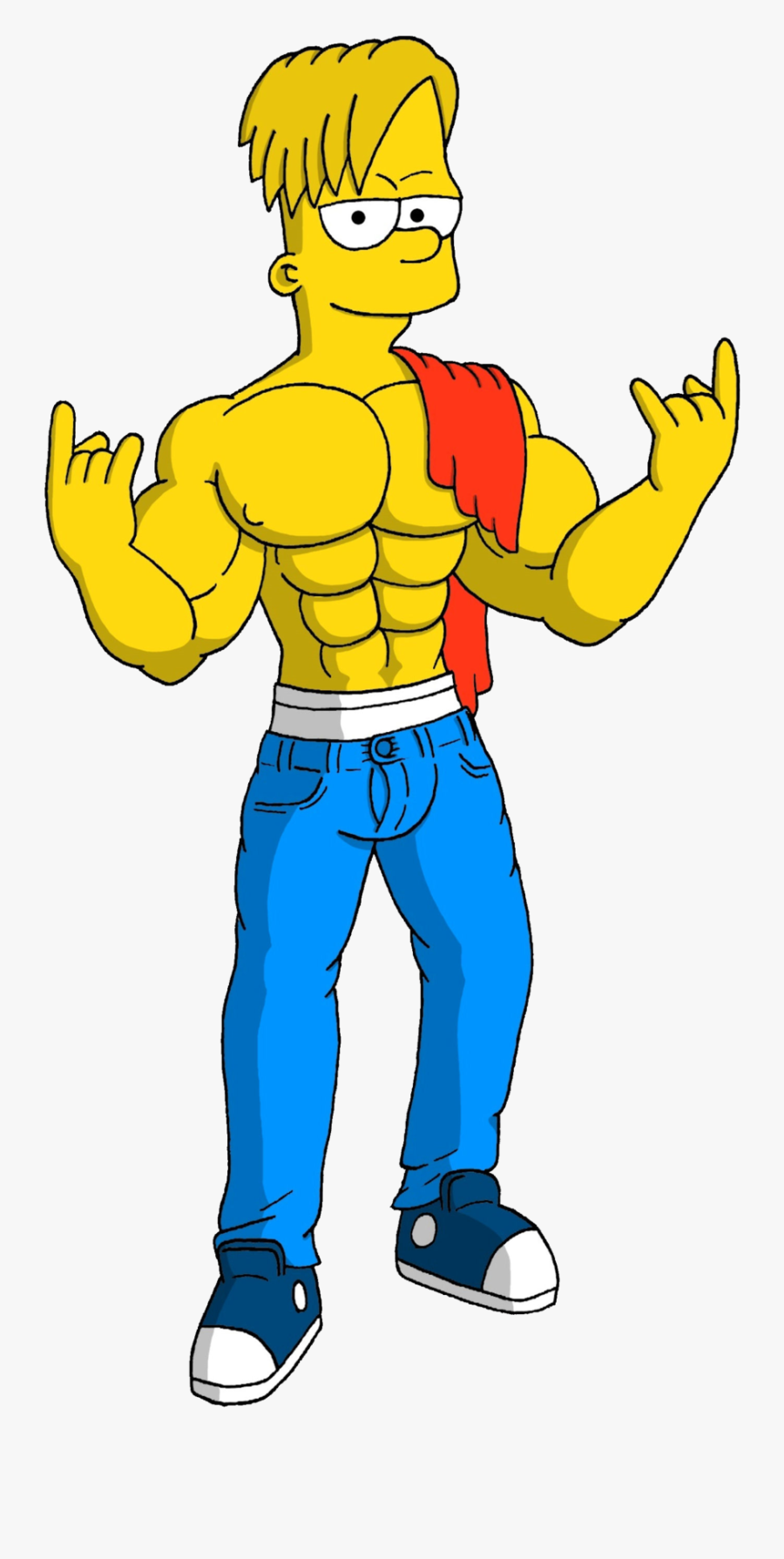 Muscle Teen Bart Simpson By Paradogta Muscle Teen Bart - Bart Simpson Muscle, Transparent Clipart
