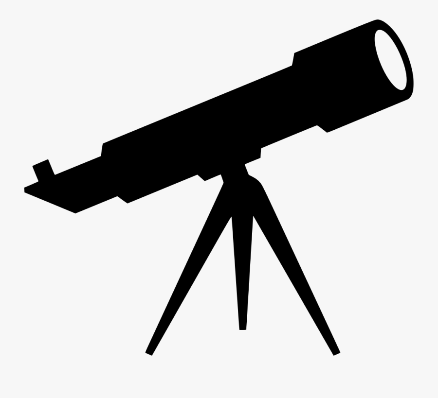 Silhouette,monochrome Photography,weapon - Telescope Clipart, Transparent Clipart