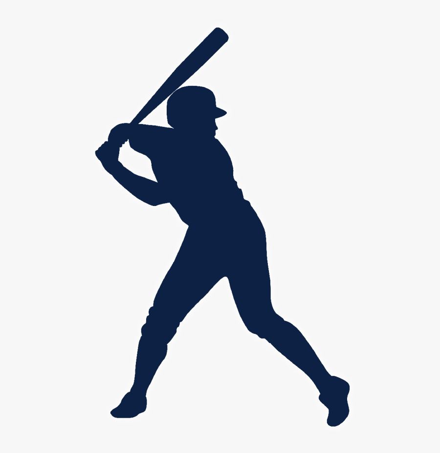 Batting Baseball Bats Batter Baseball Player - Baseball Player Black And White, Transparent Clipart