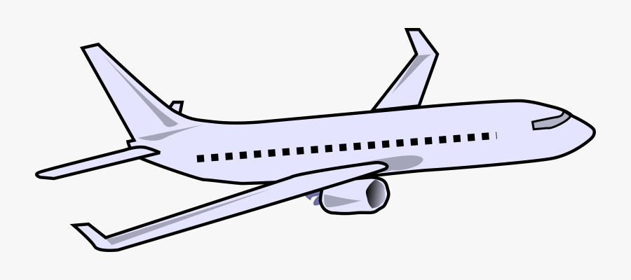 Line Art,line,jet Aircraft - Clip Art Of Plane, Transparent Clipart