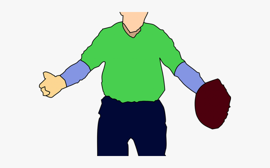 Gloves Clipart Worker - Baseball Player Clipart, Transparent Clipart