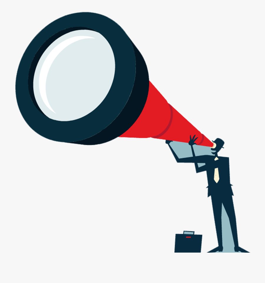 Telescope Businessperson Icon - Businessperson, Transparent Clipart
