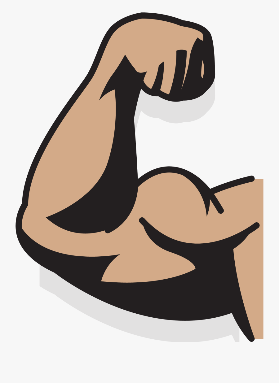 Clip Art Collection Of Free Drawing - Cartoon Arm Muscle Png, Transparent Clipart