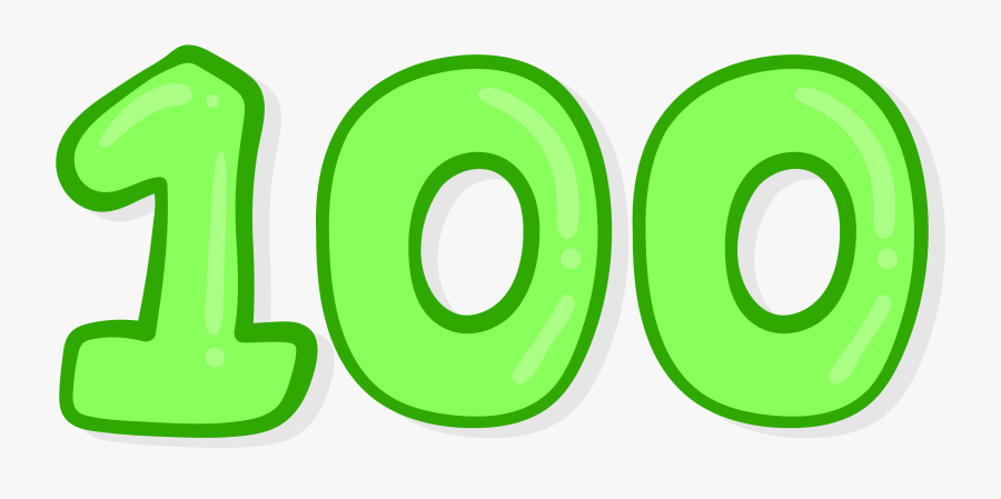 100 Number Png Free Image - Transparent Background 100 Png, Transparent Clipart