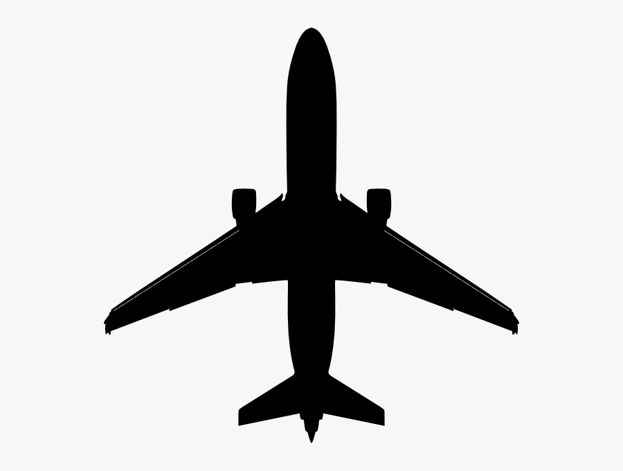 Transparent Plane Silhouette Png, Transparent Clipart