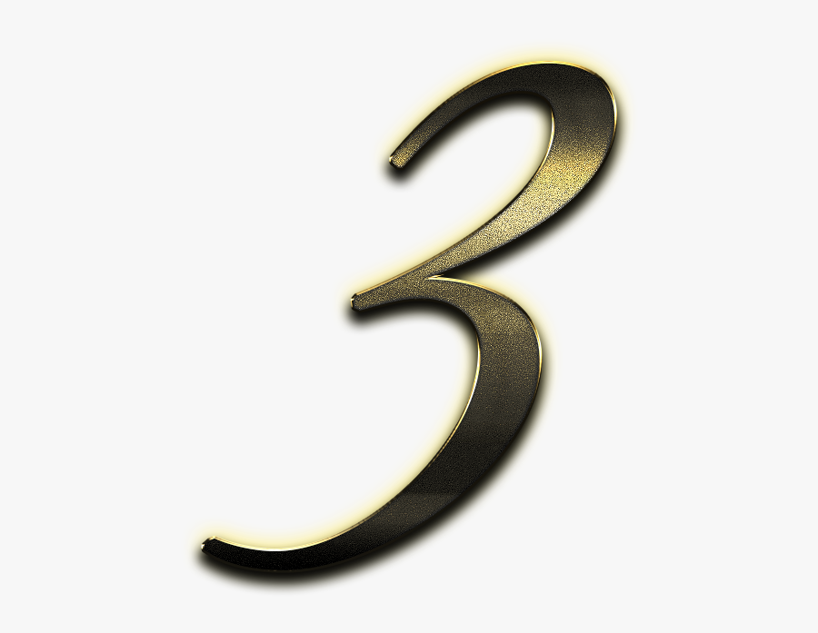 3 Number Clipart Png - Calligraphy, Transparent Clipart