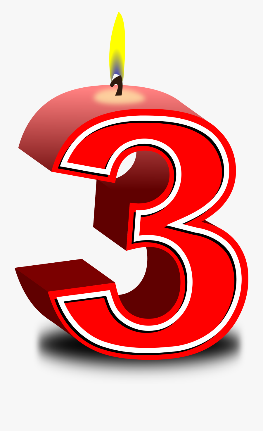 Picture Royalty Free Library Birthday Number 3 Clipart - Happy Birthday 5 Png, Transparent Clipart