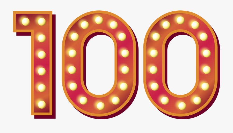 100 Number Png Royalty-free - Circle, Transparent Clipart