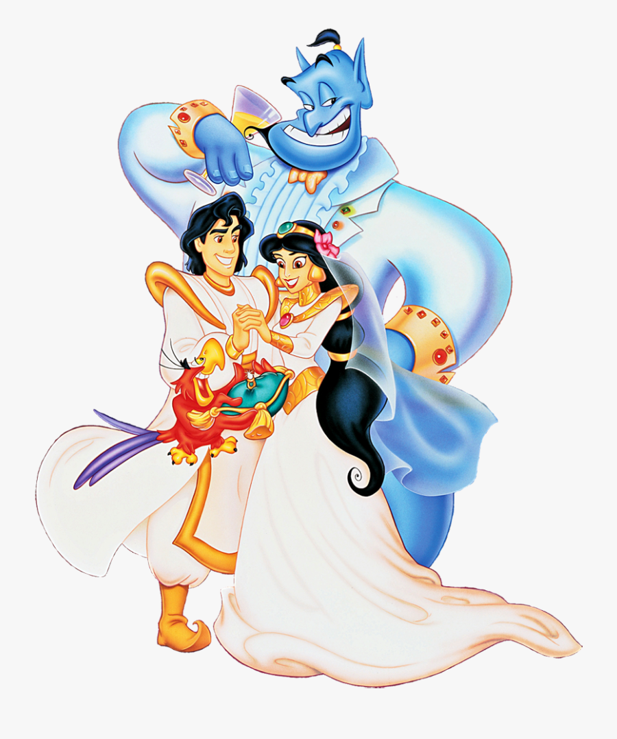 Aladdin Jasmine And Genie, Transparent Clipart