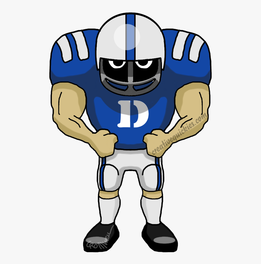 Durham North Carolina Duke University Blue Devils - Patriot Football Player Clipart, Transparent Clipart