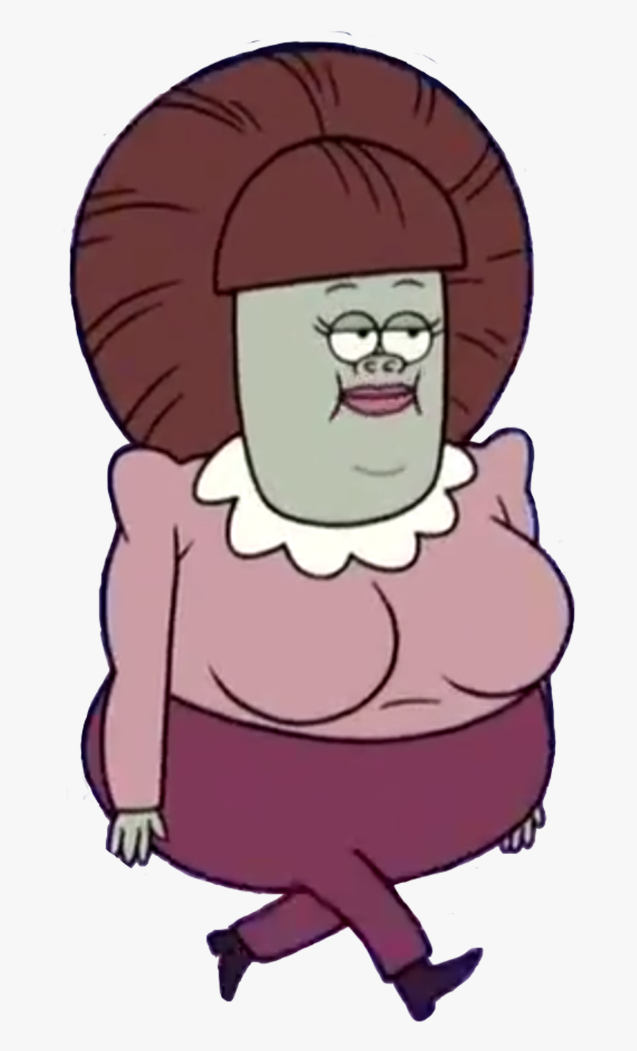 Muscle Man's Mom, Transparent Clipart