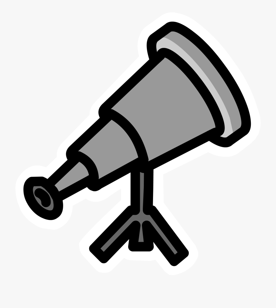 Club Penguin Telescope Pin - Imagenes De Un Telescopio Animado, Transparent Clipart