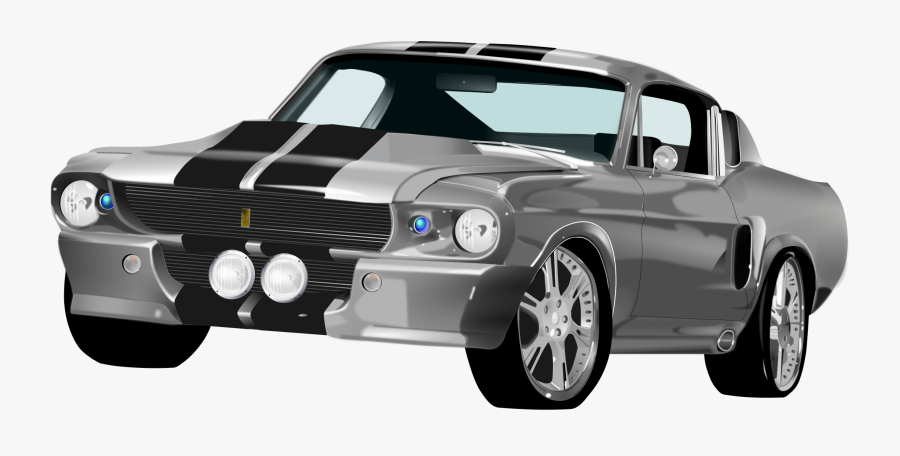 Ford Mustang Roadster Sports Car Racing Ca - Mustang Shelby Gt 500 Eleanor, Transparent Clipart