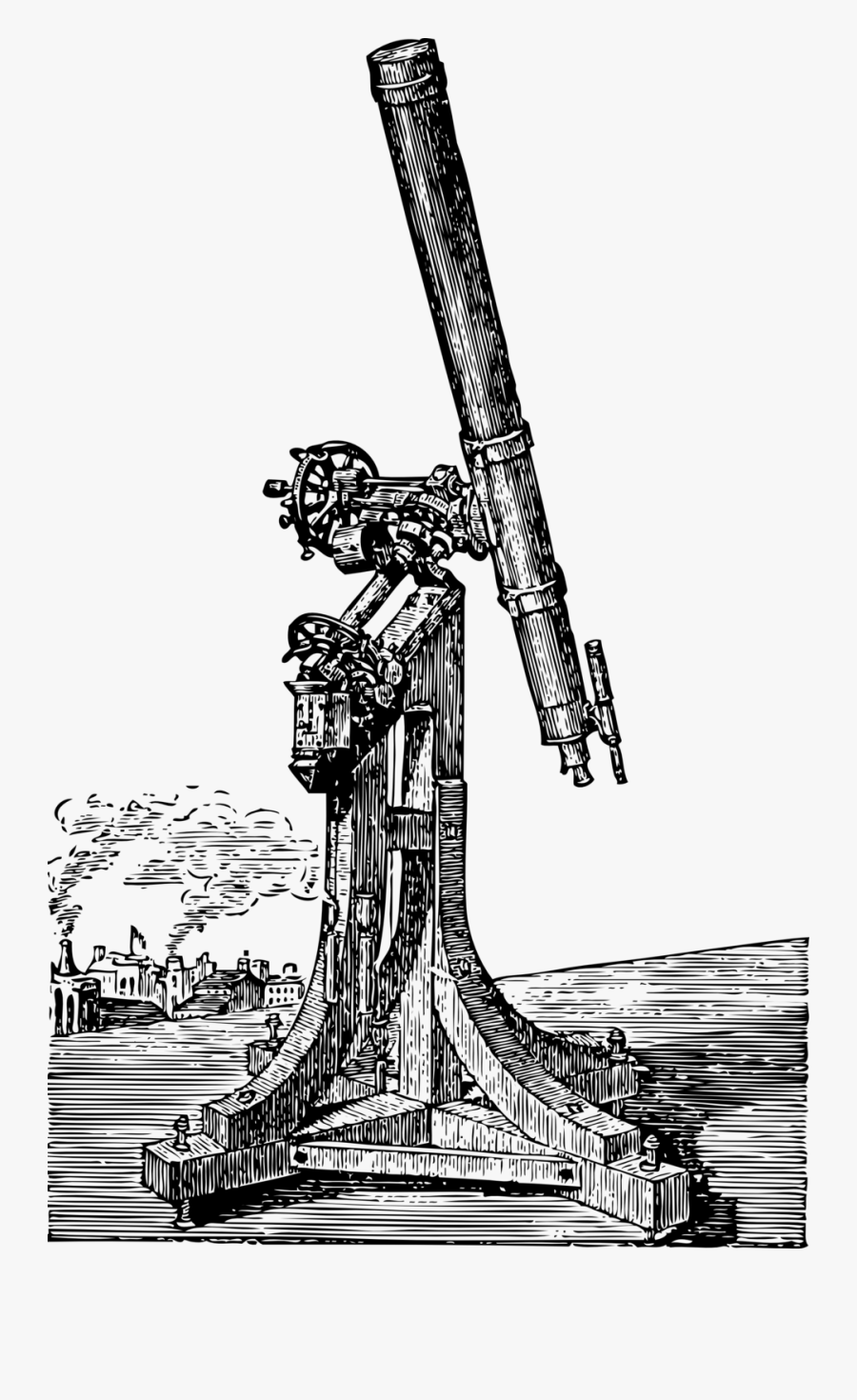 Public Domain Telescope, Transparent Clipart