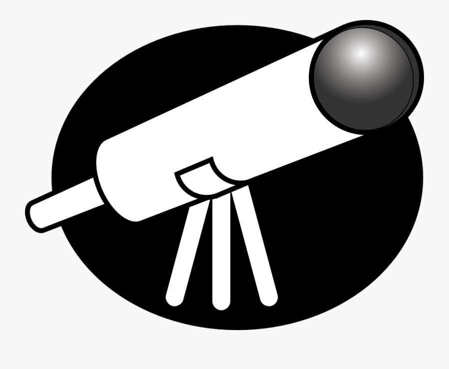Observatory - Clipart - Telescope Clip Art Plain, Transparent Clipart