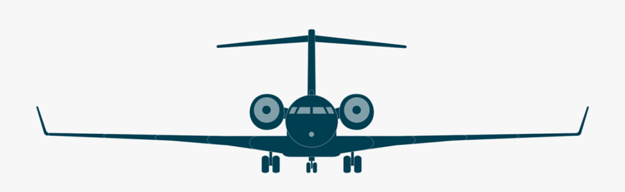 Global Bombardier Business Aircraft - Bombardier Global 6000 Blueprint, Transparent Clipart