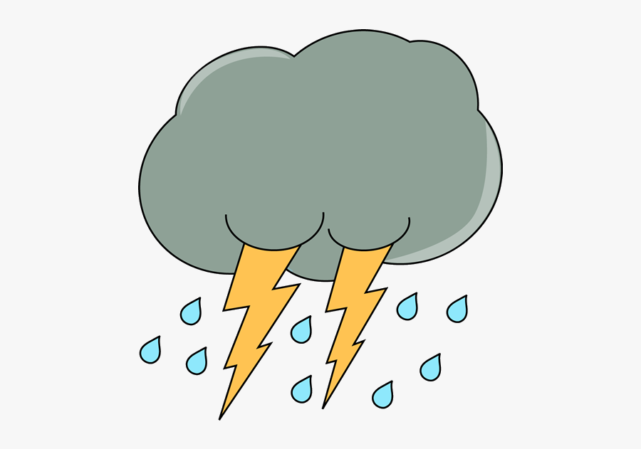 Thunderstorm X Storm Cloud Clipart Clip Art Images - Cloud Rainy Animation Png, Transparent Clipart