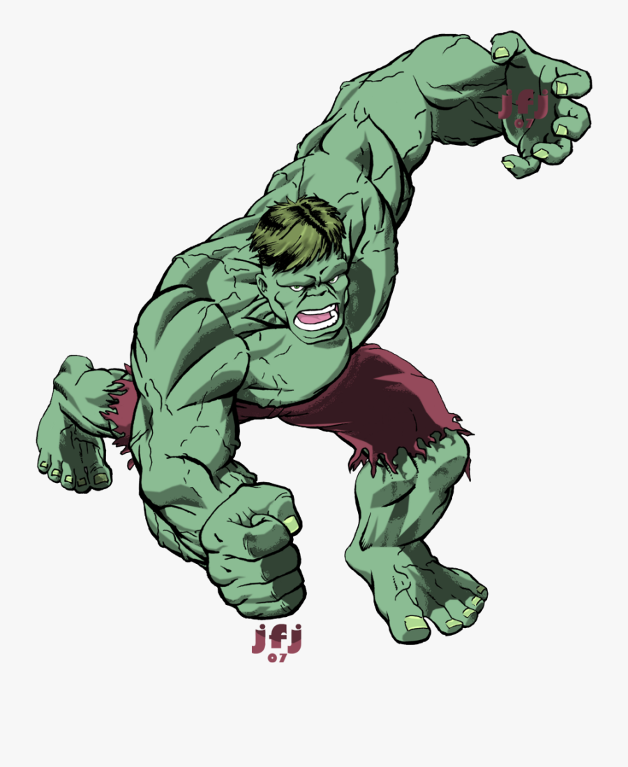 Hulk,fictional Art - Incredible Hulk Comic Png, Transparent Clipart