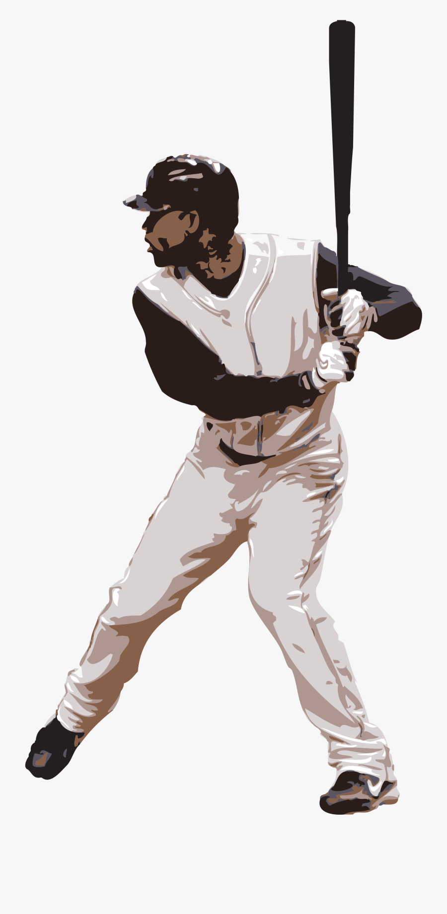 Svg Royalty Free Download Baseball Players Clipart - Baseball Batter Transparent, Transparent Clipart