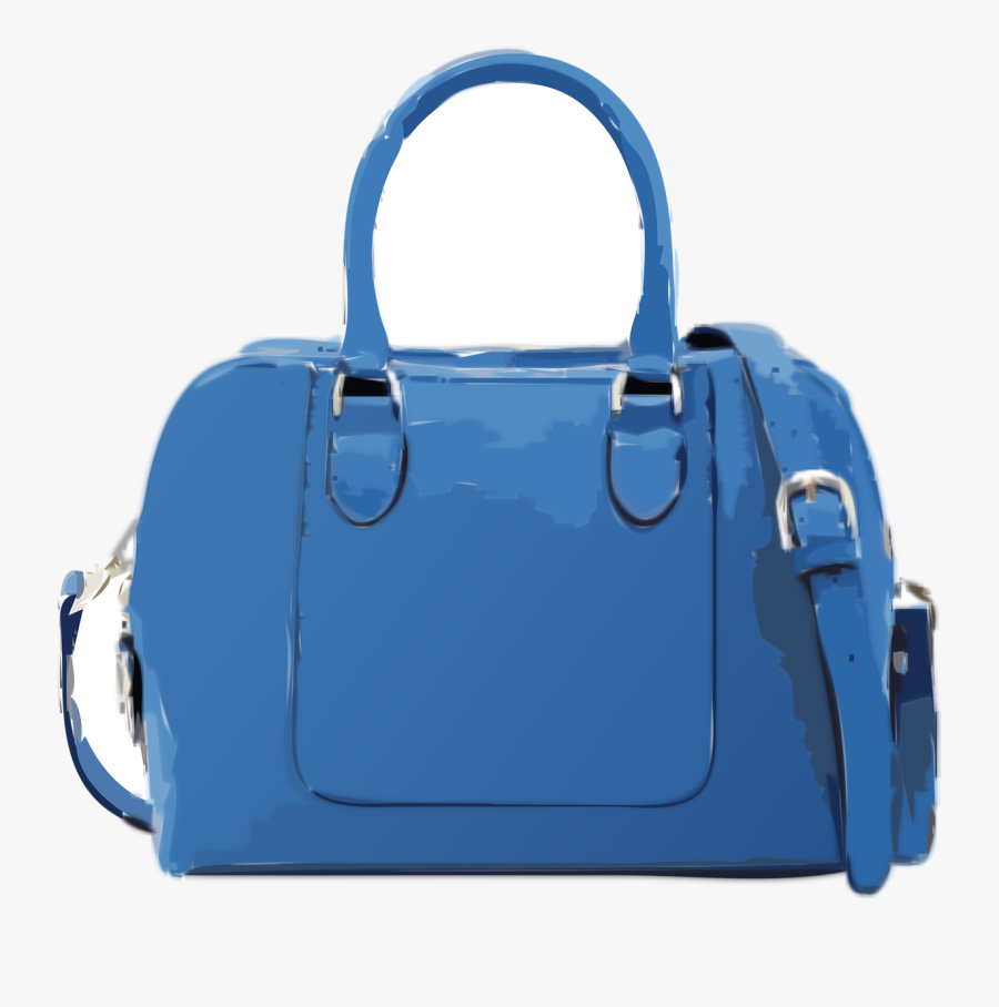 Blue,electric Blue,hand Luggage - Designer Bag Png Transparent Background, Transparent Clipart