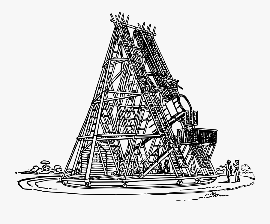 William Herschel"s Telescope Clip Arts - Herschel's Telescope, Transparent Clipart