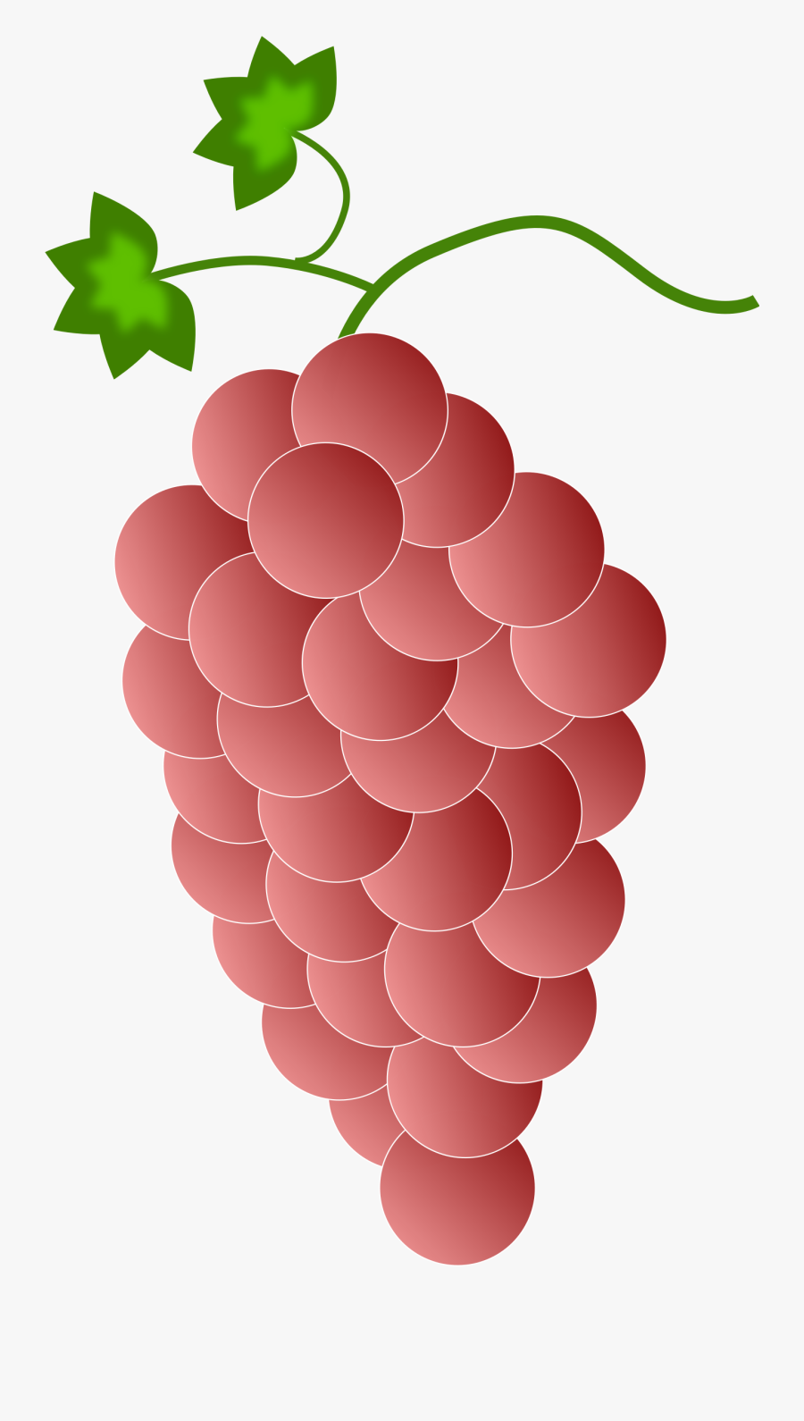 Free Red Grapes Cliparts - Purple Grapes, Transparent Clipart