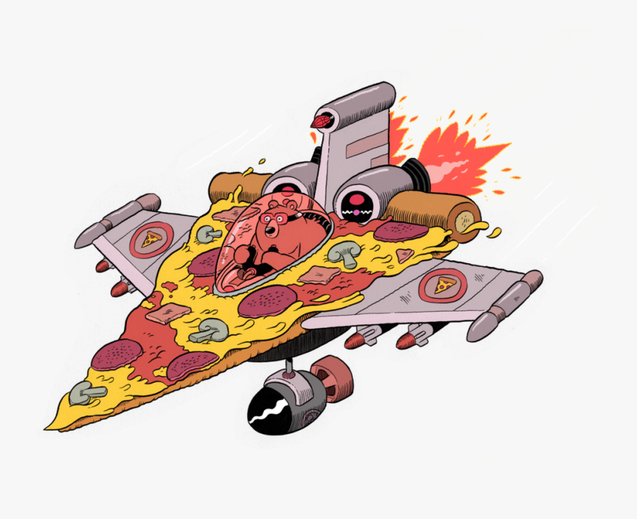 Pizza Hot Dog Cartoon Product - Pizza Jet, Transparent Clipart