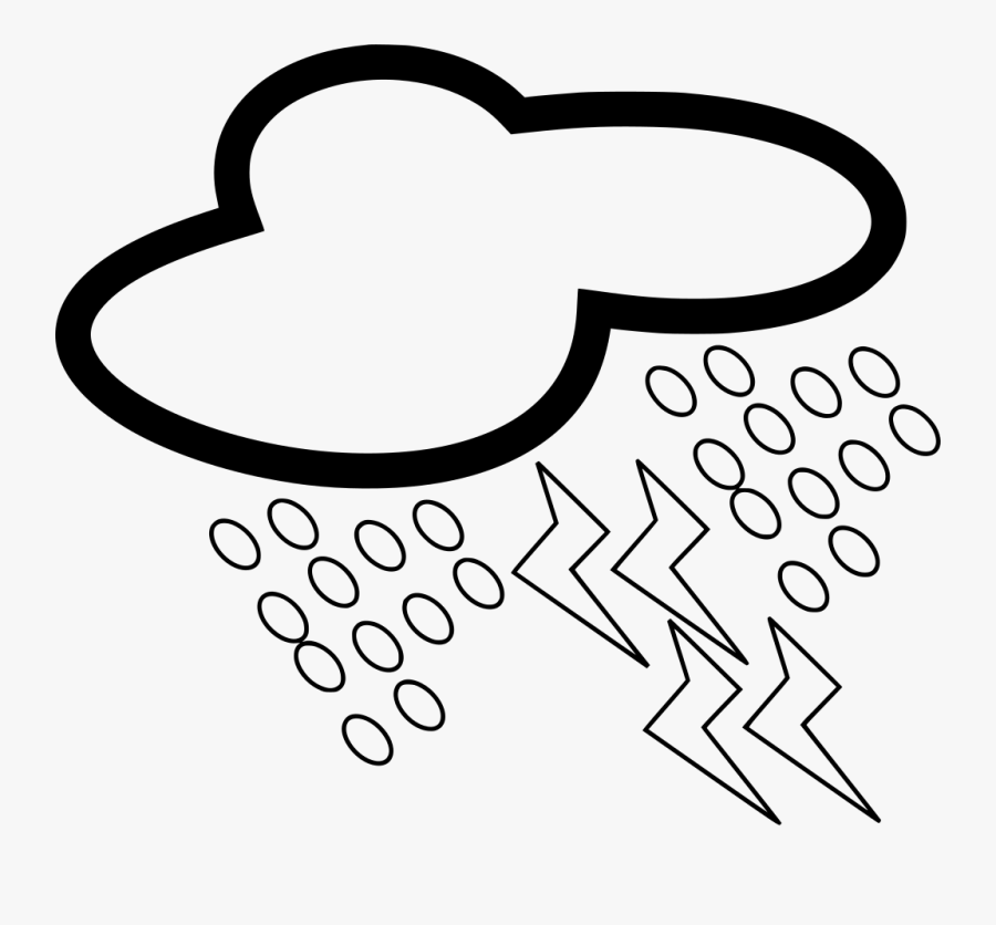 Storm Black And White Clipart, Transparent Clipart