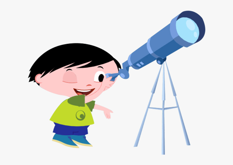 Luna"s Brother Jupiter Looking Through Telescope - Personagens Show Da Luna Png, Transparent Clipart