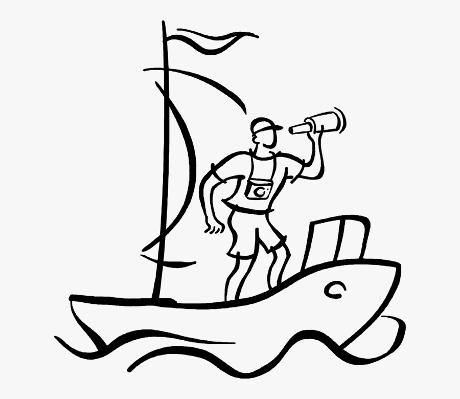 Sailor Clipart Telescope - Sail Through Something Idiom, Transparent Clipart