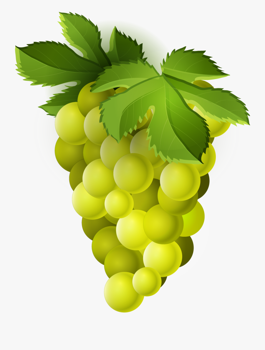 Grape Png Trans - Green Fruits Clip Art, Transparent Clipart
