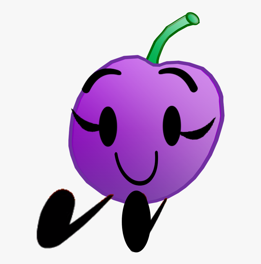 Grape Clipart Purple Object - Bfdi Grape, Transparent Clipart