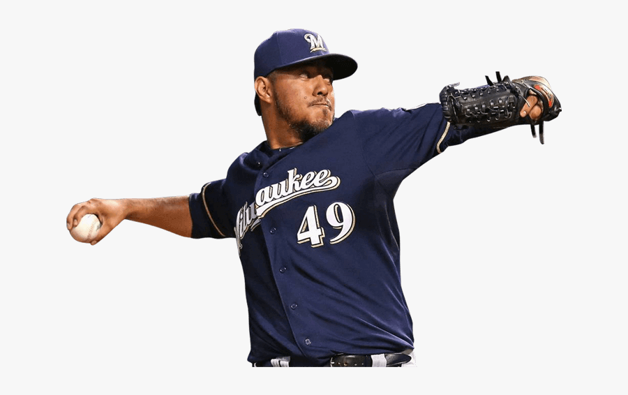 Clip Art Hispanic Baseball Player - Milwaukee Brewers Player Png, Transparent Clipart