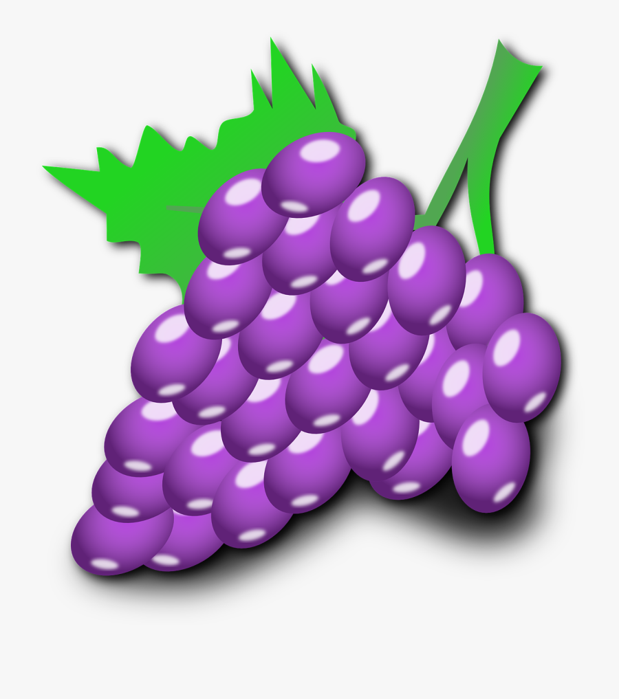 Purple Grapes Clipart, Transparent Clipart
