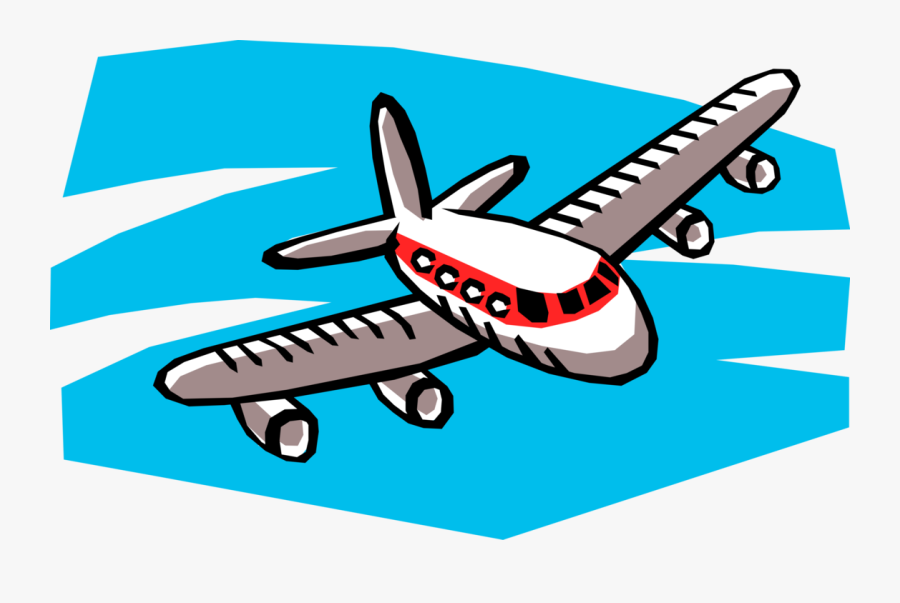 Transparent Clipart Flugzeug - Cartoon Of A Plane, Transparent Clipart
