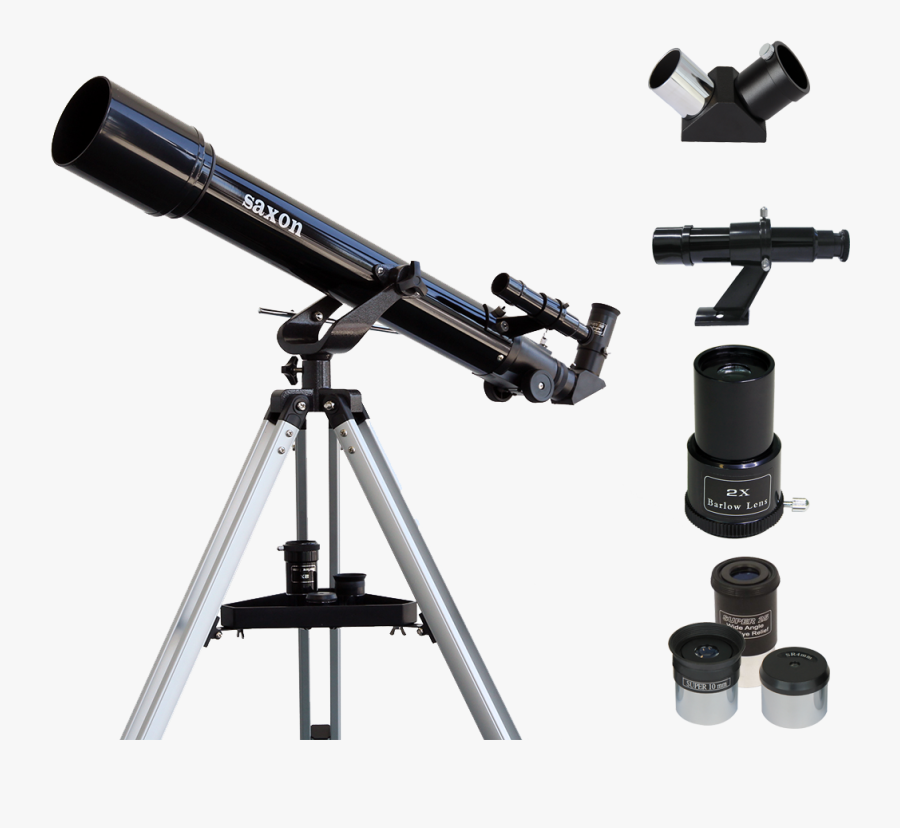 Transparent Telescope Png - Saxon 709az3 Refractor Telescope, Transparent Clipart