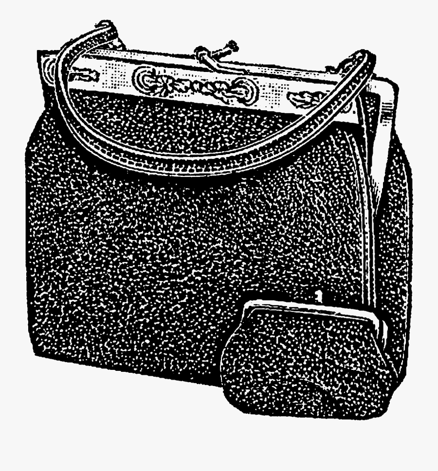 Digital Download Of Women&vintage Fashion Shoe - Shoulder Bag, Transparent Clipart