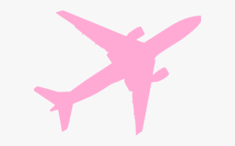 Clip Art Airplane Pink, Transparent Clipart