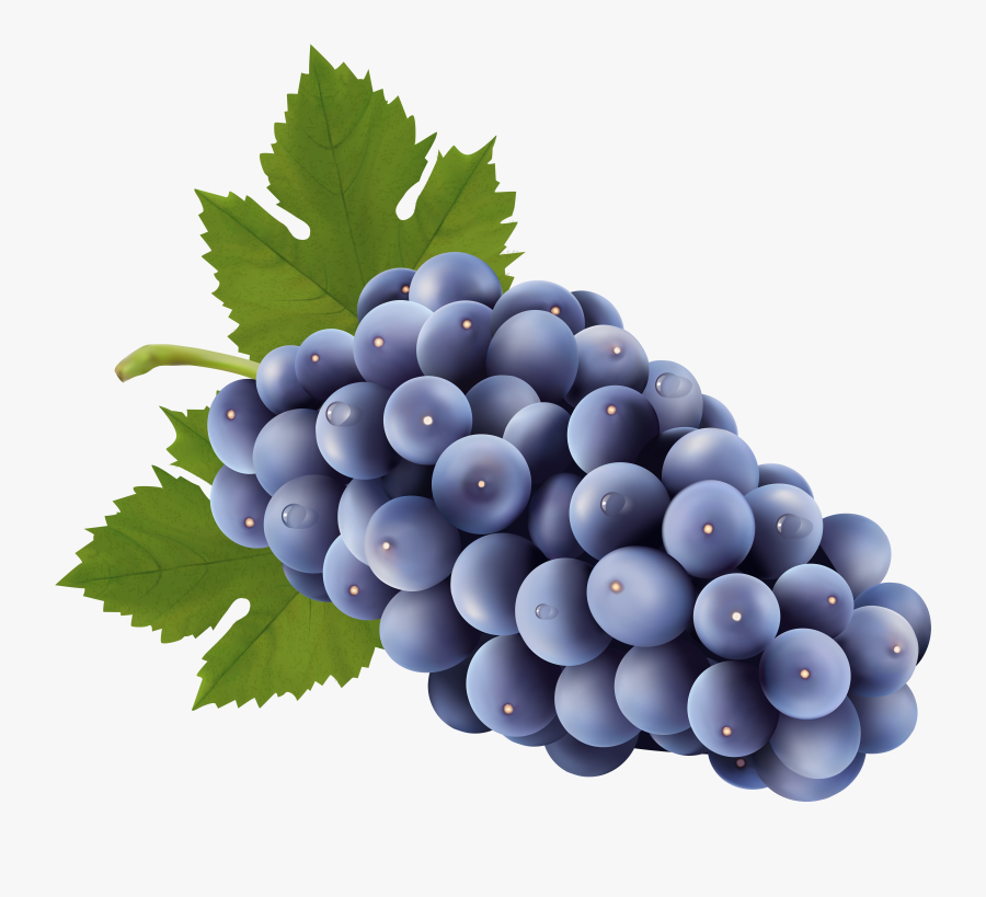 Transparent Grapes Clipart - Transparent Background Grapes Clip Art, Transparent Clipart