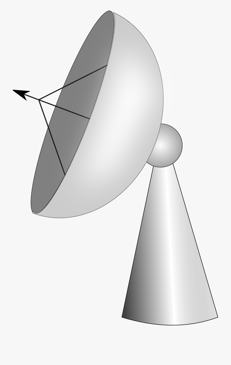 Banner Black And White Library Radar Dish Free Image - Satellite Ground Station Png, Transparent Clipart