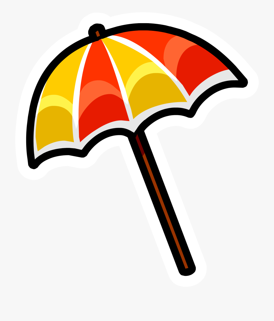 Transparent Beach Umbrella Clipart Black And White - Umbrella Beach Cartoon, Transparent Clipart