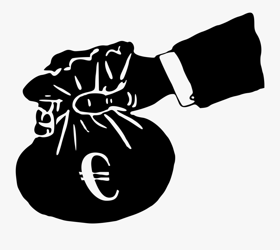 Money Bag 4 Icons Png - Black Money Bag, Transparent Clipart