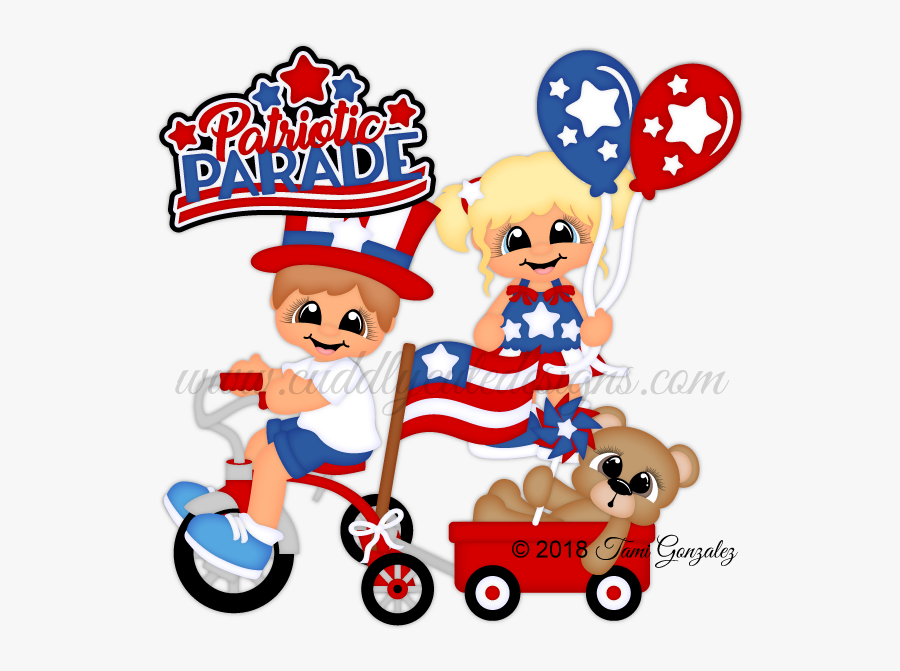 Patriotic Parade - Kids Patriotic Parade, Transparent Clipart