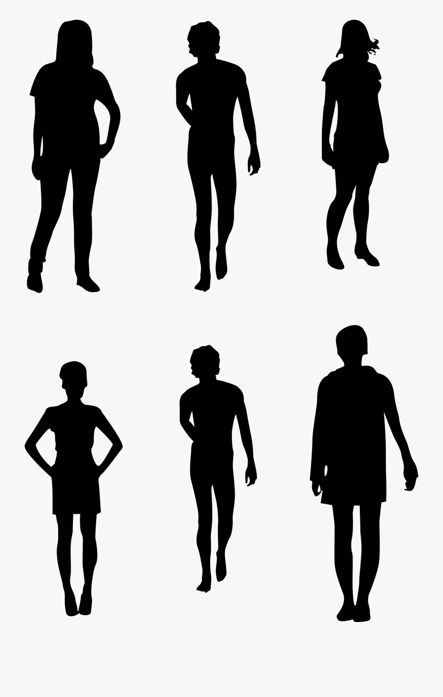 4 Clipart Person Silhouette - Silhouette People For Photoshop, Transparent Clipart