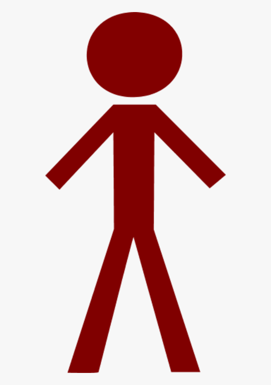 Person Clipart Vector Clip - Red Stick Figure Clip Art, Transparent Clipart