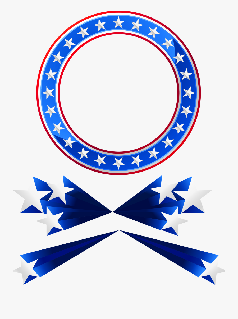 Patriotic Star Clipart - Coast Guard Auxiliary 80th Anniversary, Transparent Clipart