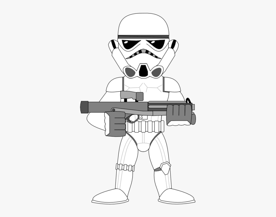 Stormtrooper Darth Vader Clipart Storm Trooper Image - Stormtrooper Drawing, Transparent Clipart