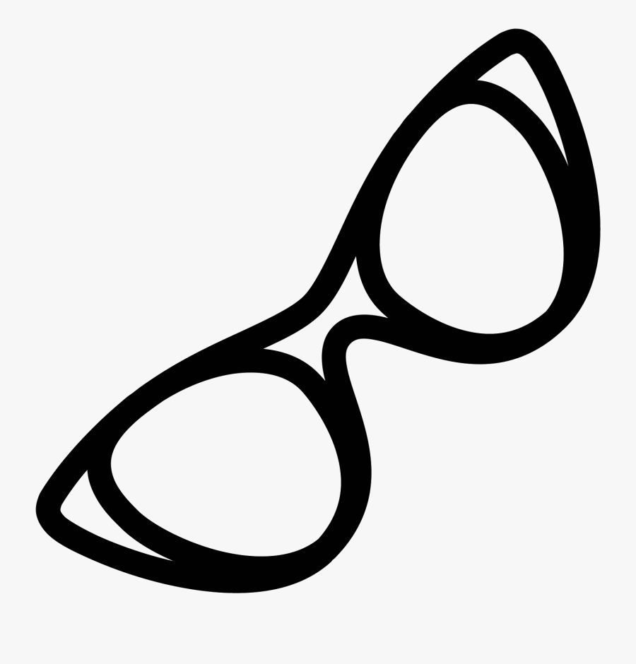 Eyewear,clip Art,line,glasses,vision Care,black And, Transparent Clipart
