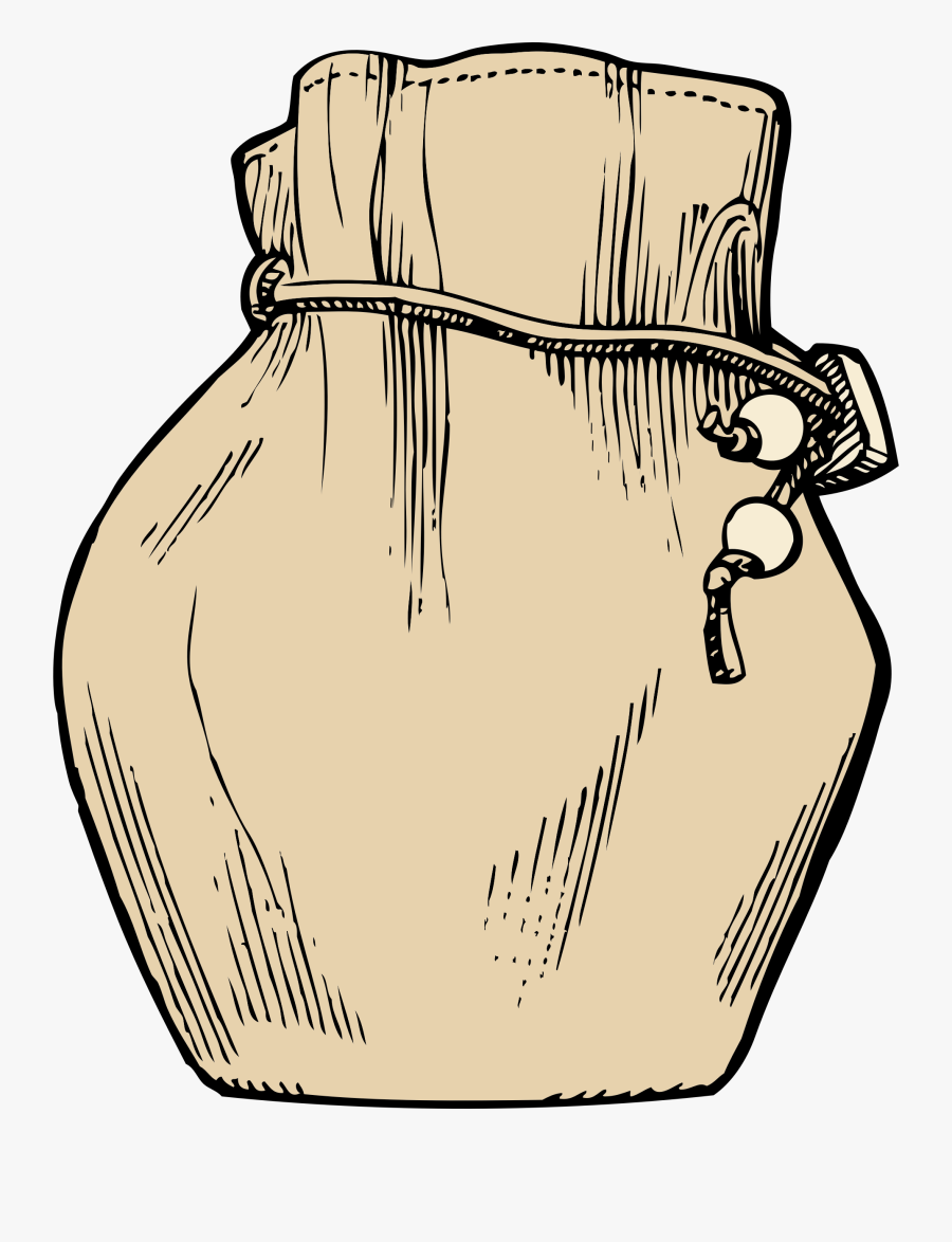 Line Art,head,organ - Pouch Clipart, Transparent Clipart